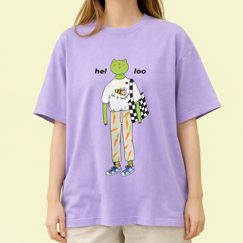 Hello Frog Oversized T-Shirt