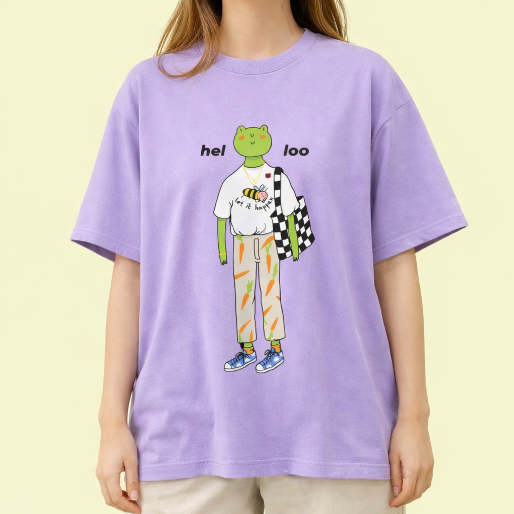 Hello Frog Oversized T-Shirt