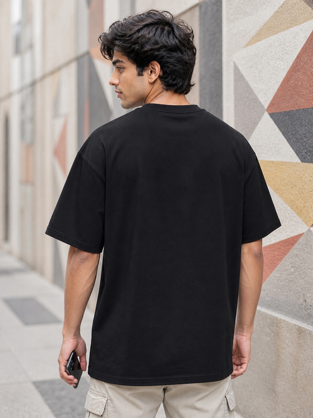 TeeVybe Men’s Oversized Printed Round Neck T-Shirt | Trendy Casual Streetwear T-Shirt