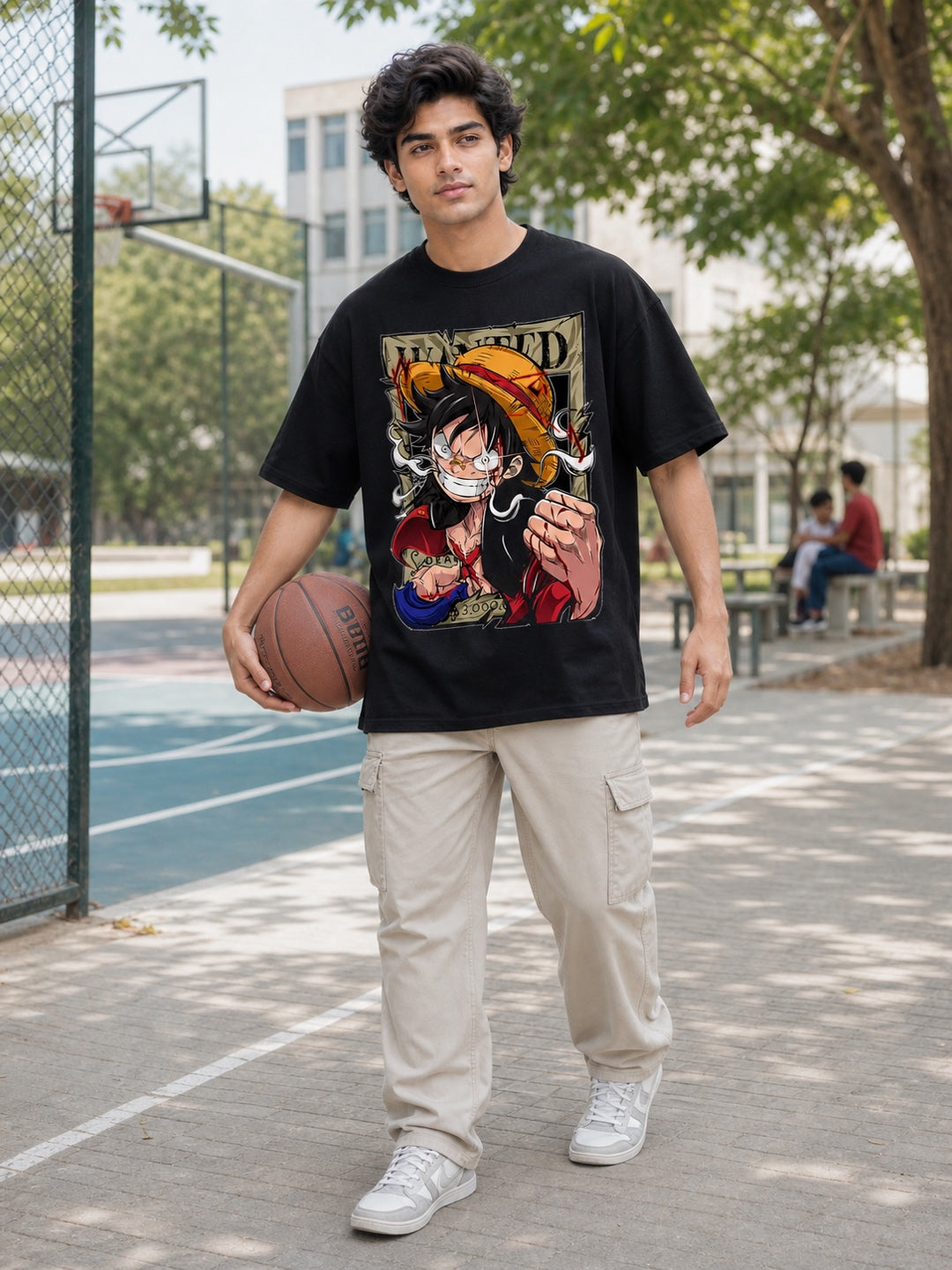 TeeVybe Men’s Oversized Printed Round Neck T-Shirt | Trendy Casual Streetwear T-Shirt