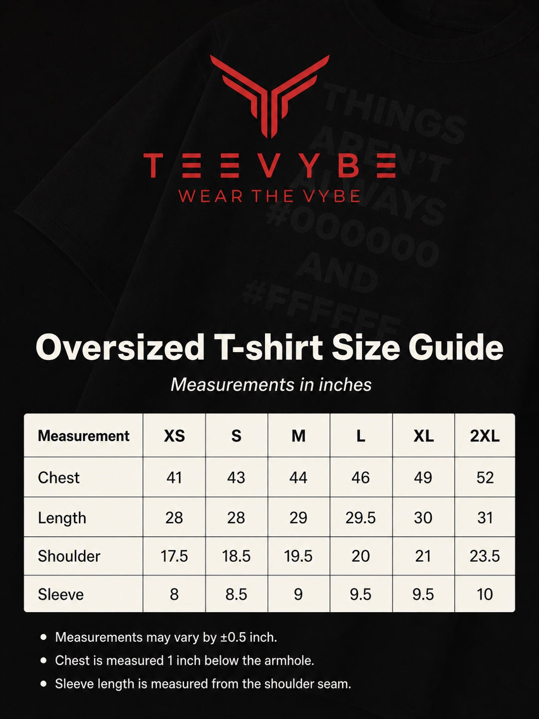 TeeVybe Men’s Black Graphic Printed Oversized T-Shirt | Things Aren’t Always Black & White Typography Tee