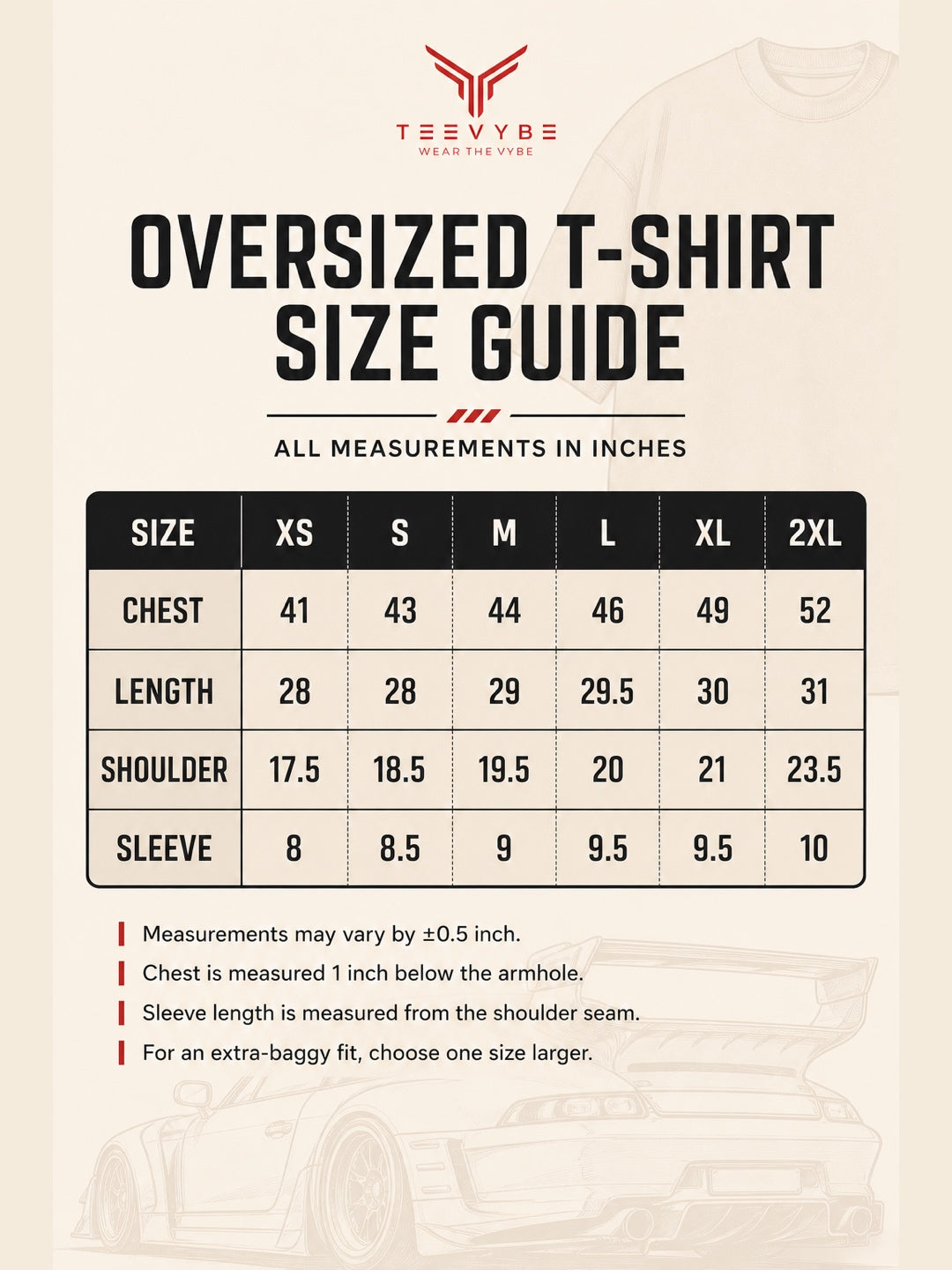 TeeVybe Women’s Beige Graphic Printed Oversized T-Shirt | Porsche Car Racing Graphic Back Print Streetwear Tee