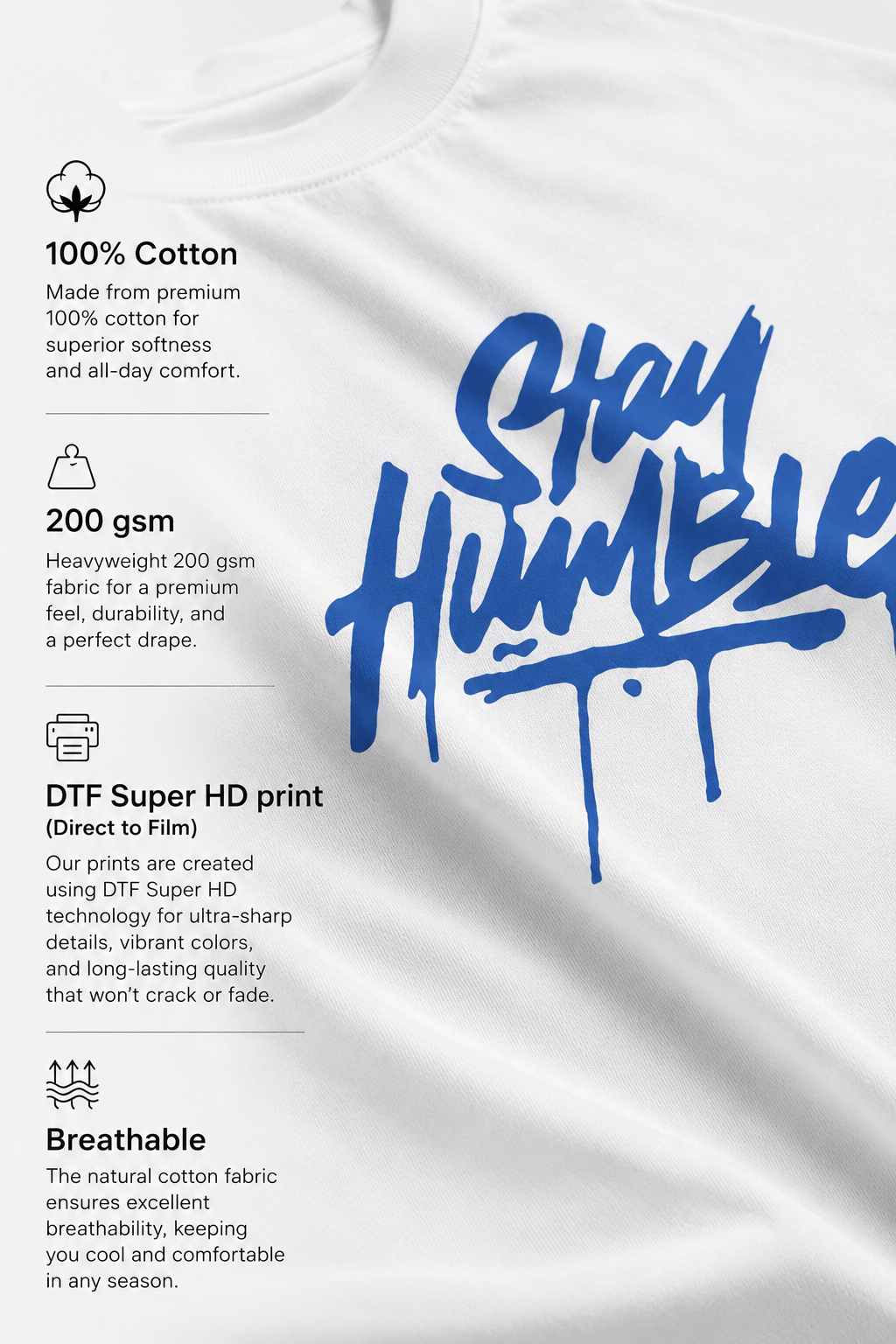 Stay Humble Oversized T-Shirt