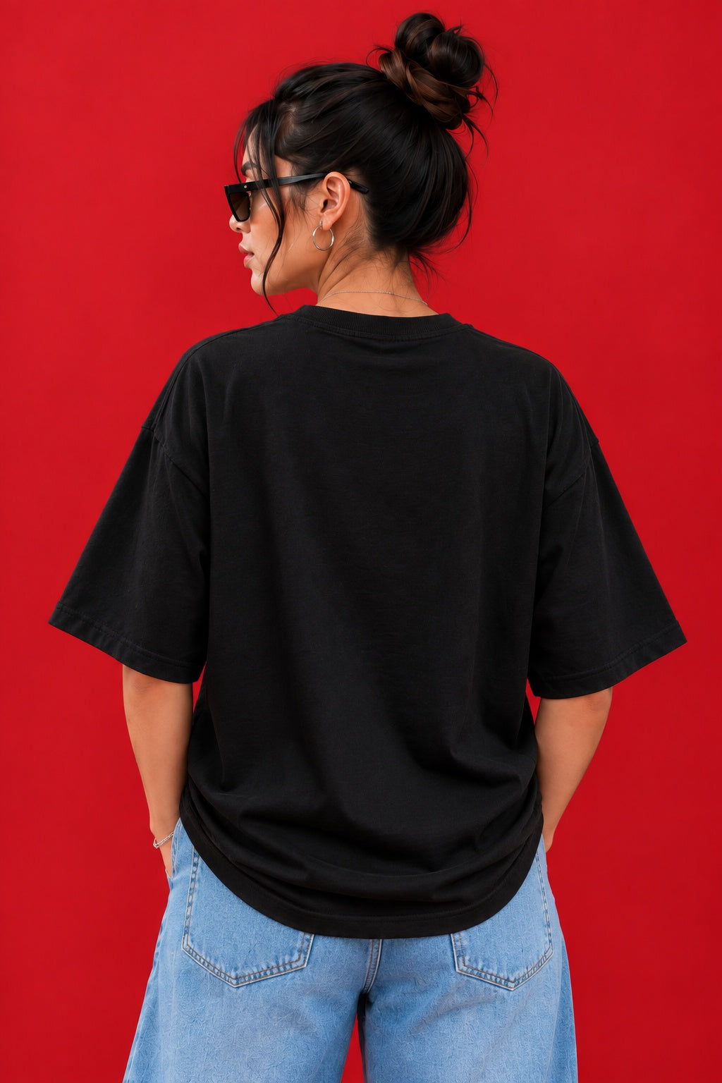 Teevybe Urban Wings Graphic Oversized T-Shirt