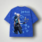 Valorant Jett Blue Acid Wash Oversized T-Shirt