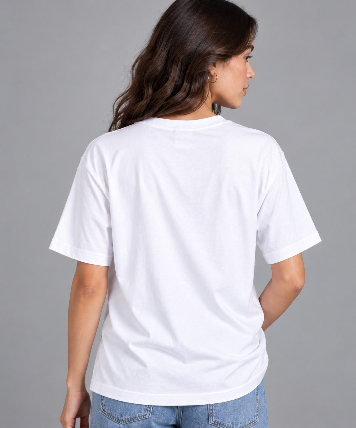 TeeVybe Women’s White Summer Adventure Graphic Printed Round Neck T-Shirt