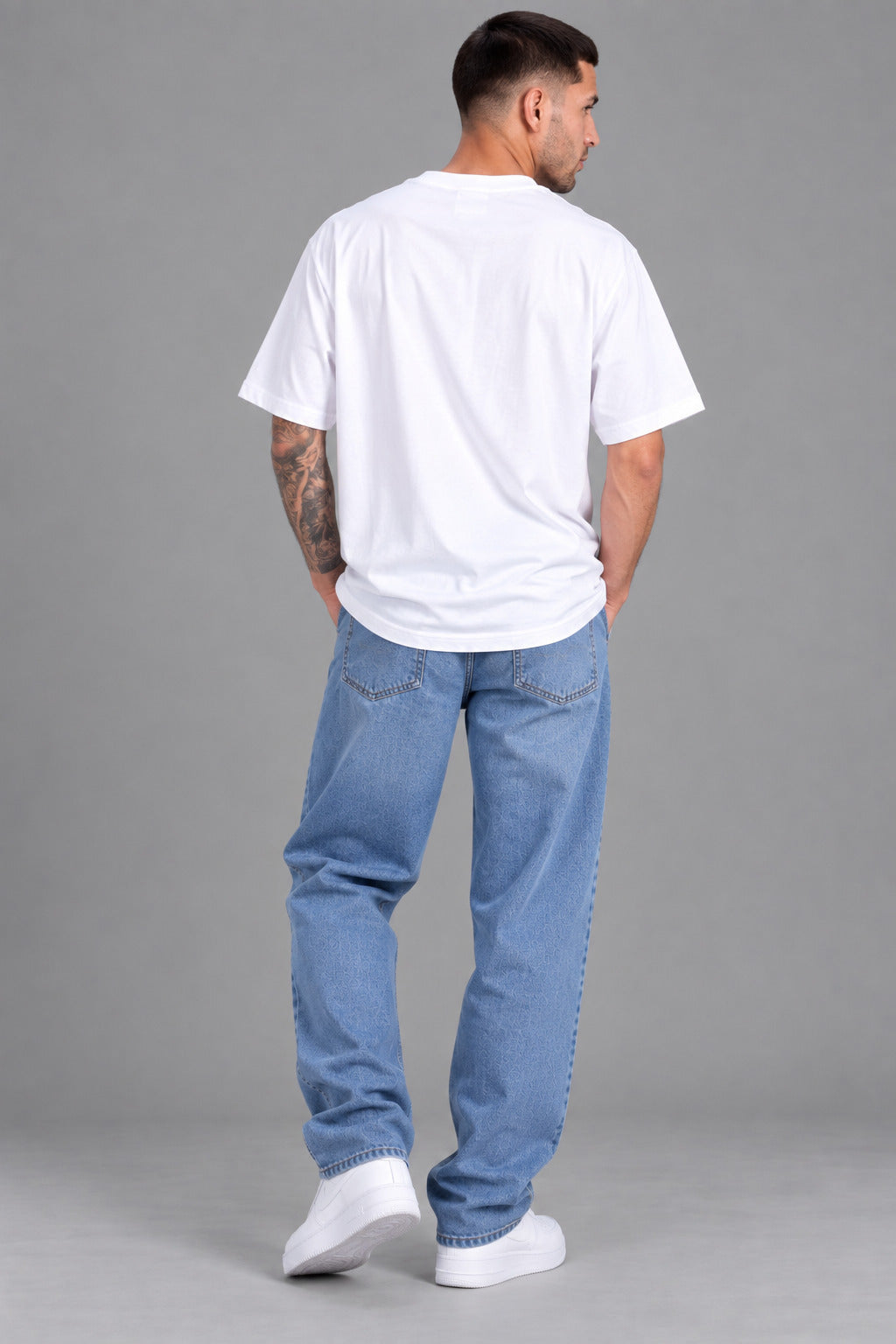 TeeVybe Men’s White Summer Adventure Graphic Printed Round Neck T-Shirt