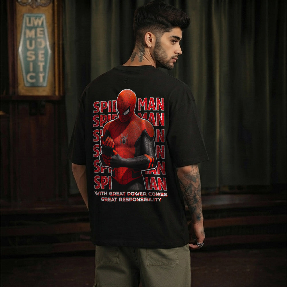 Spider-Man Brand New Day Oversized T-Shirt – Marvel Superhero Graphic Streetwear Tee