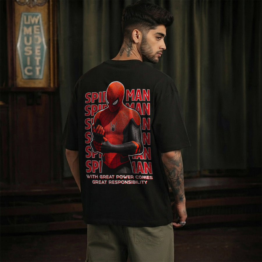 Spider-Man Brand New Day Oversized T-Shirt – Marvel Superhero Graphic Streetwear Tee