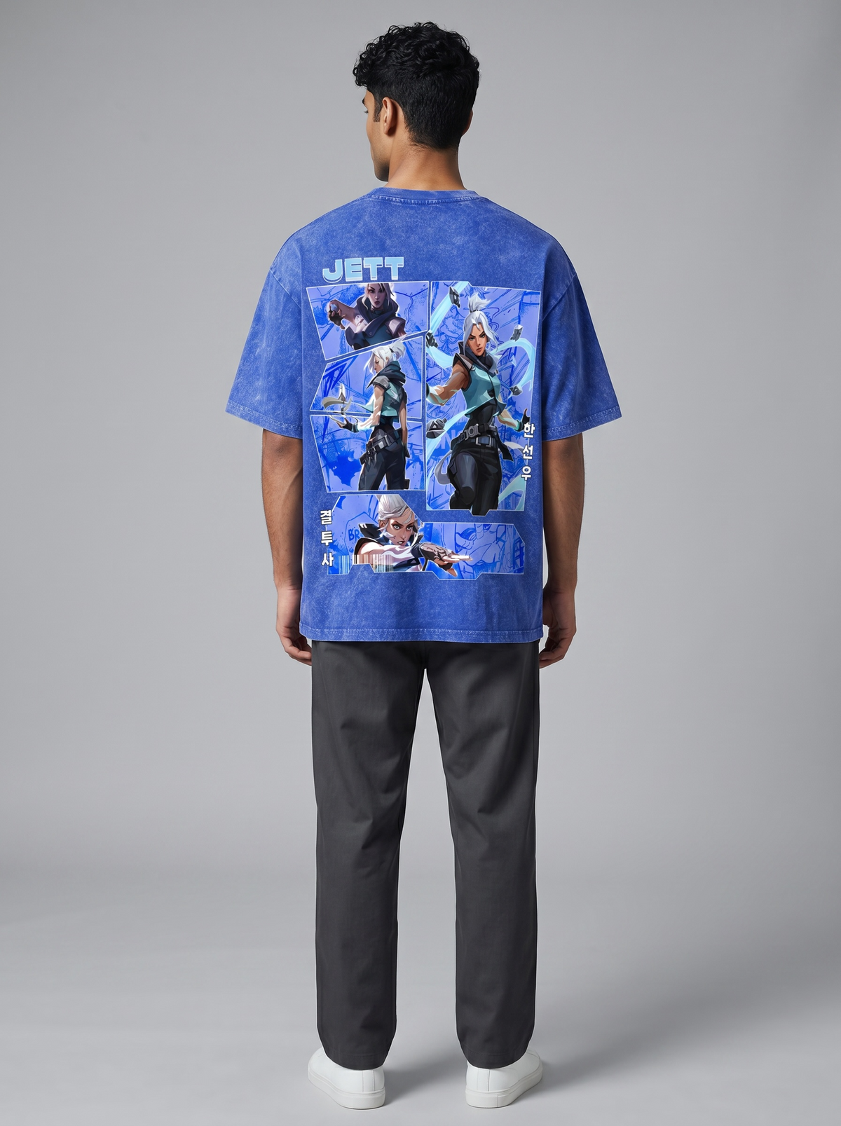 Jett Valorant Oversized Vintage Wash T-Shirt
