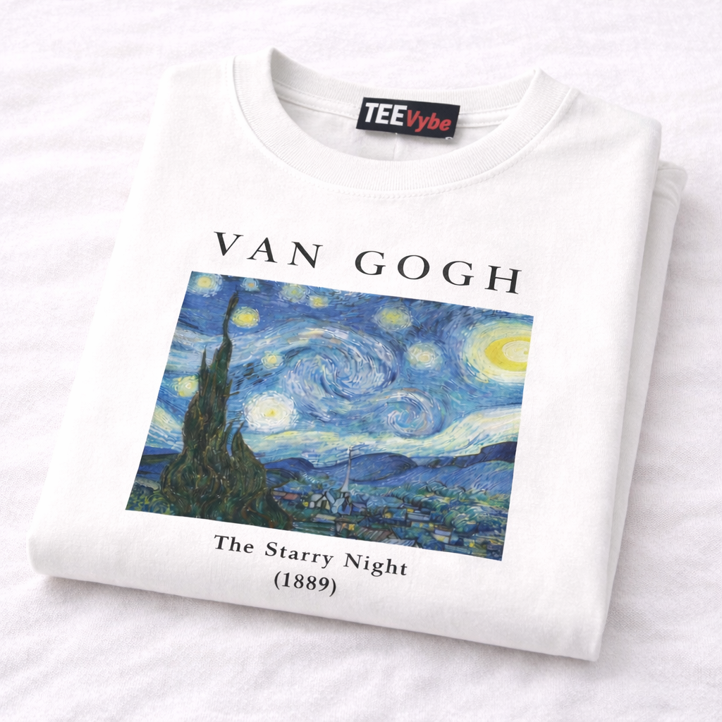 Van Gogh The Starry Night Oversized T-Shirt