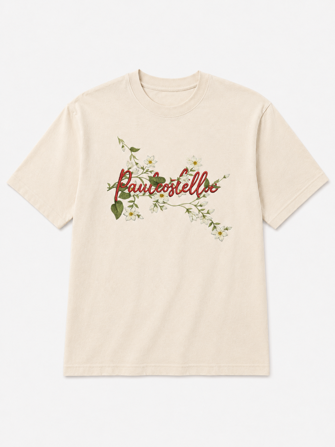 Botanical Script Oversized T-Shirt