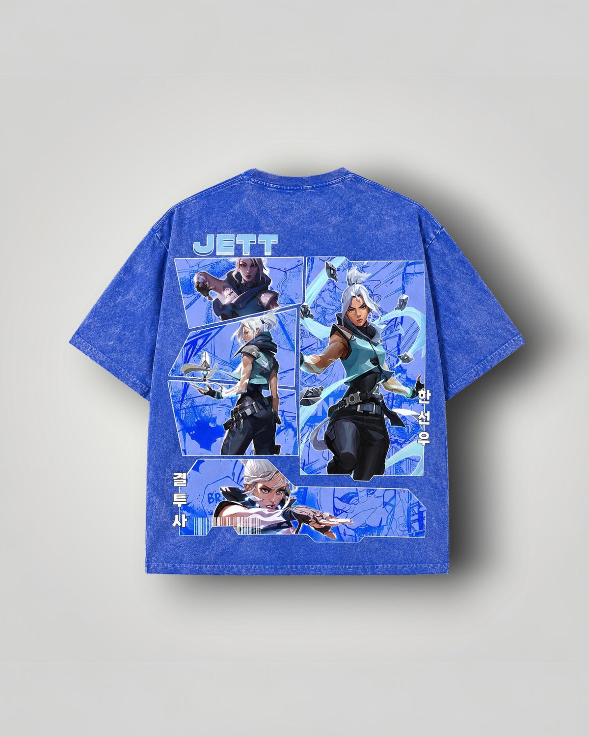 Jett Valorant Oversized Vintage Wash T-Shirt