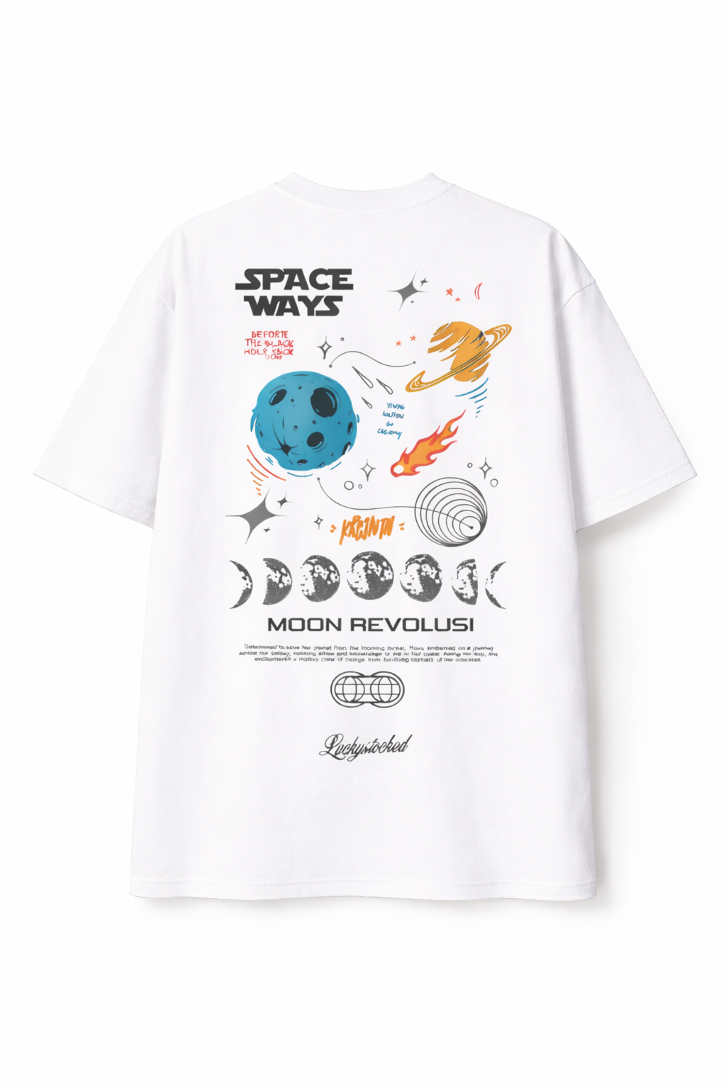 SPACEWAYS MOON REVOLUTION OVERSIZED T-SHIRT