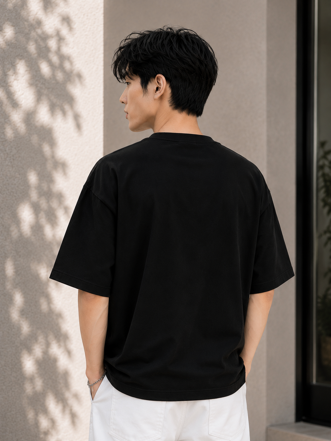 TEEVYBE Dark Friends Graphic Cotton Oversized Tee