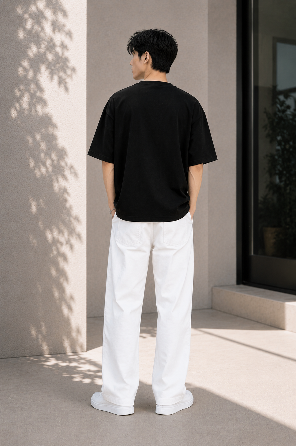 TEEVYBE Dark Friends Graphic Cotton Oversized Tee