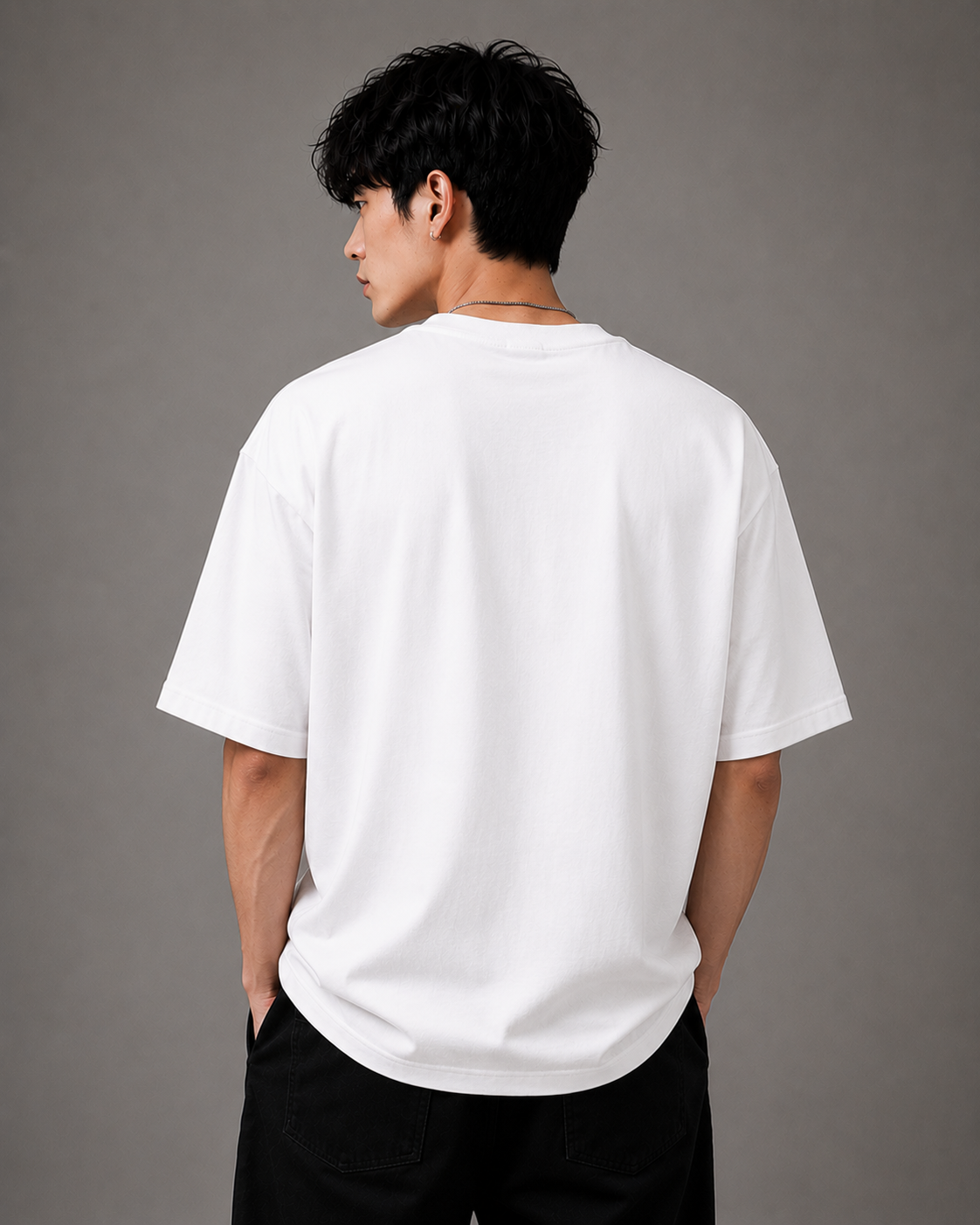 TEEVYBE Men’s Oversized Cotton T-Shirt | Chicago Speed 23 Graphic Print | Relaxed Fit Casual Half Sleeve T-Shirt