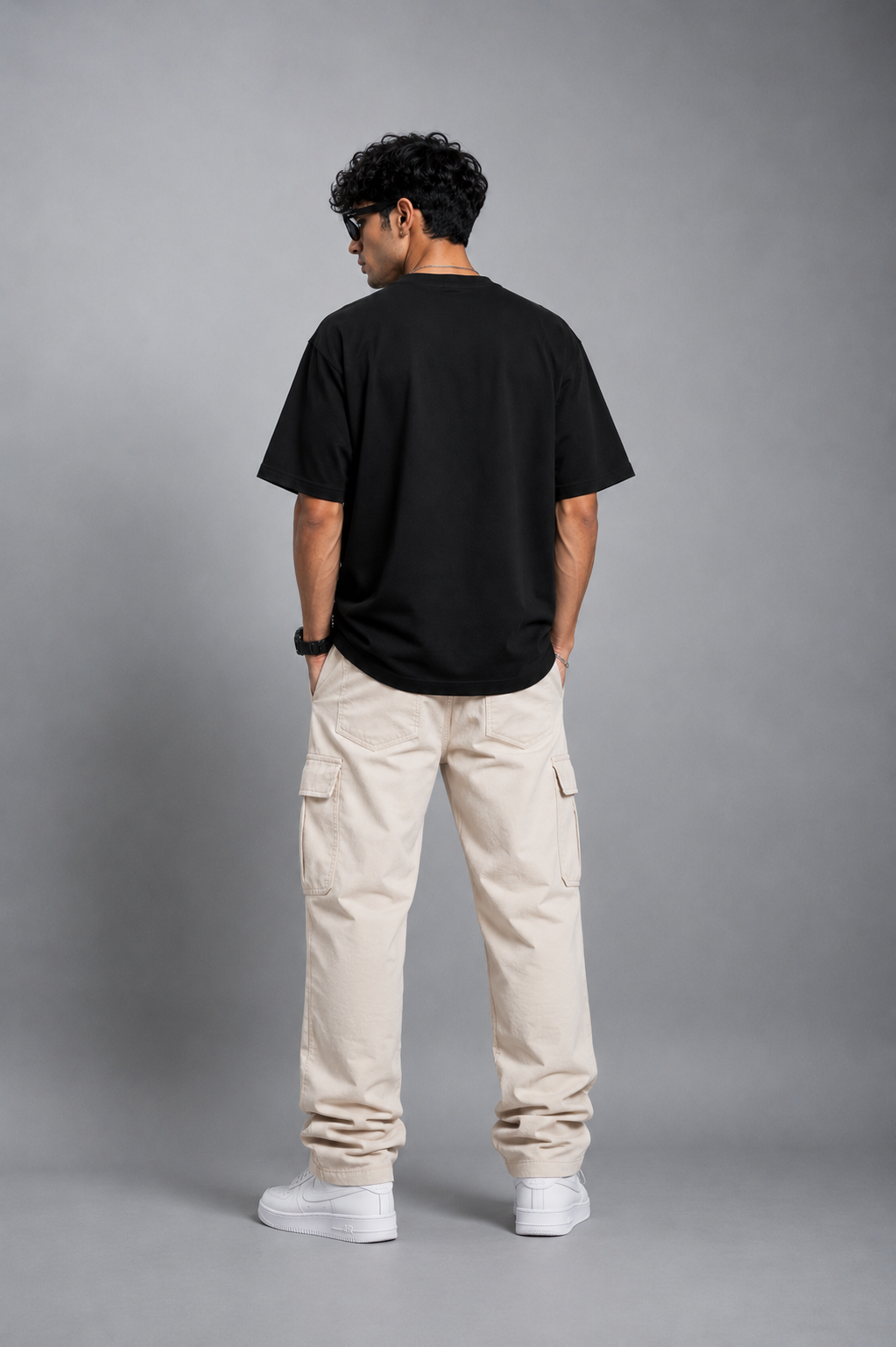 TEEVYBE Men’s Oversized Cotton T-Shirt | Basketball Sport League Graphic Print | Relaxed Fit Casual Half Sleeve T-Shirt