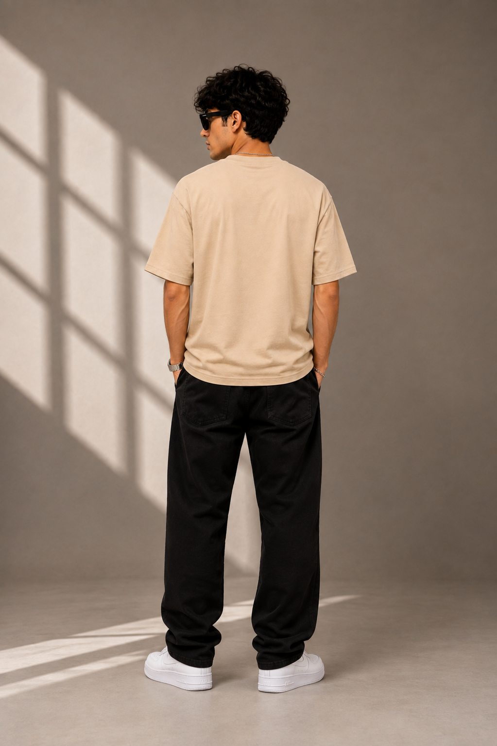 TEEVYBE Men’s Oversized Cotton T-Shirt | Basketball Graphic Print | Relaxed Fit Casual Half Sleeve T-Shirt