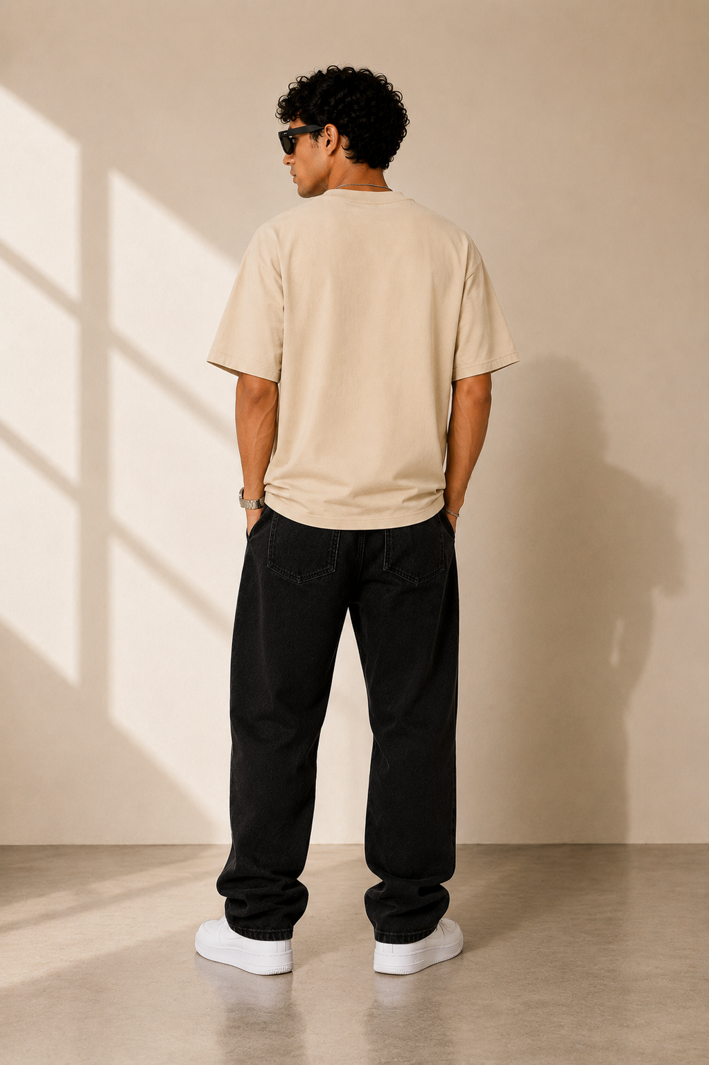 TEEVYBE Men’s Oversized Cotton T-Shirt | La Dolce Vita Lemon Graphic Print | Relaxed Fit Casual Half Sleeve T-Shirt