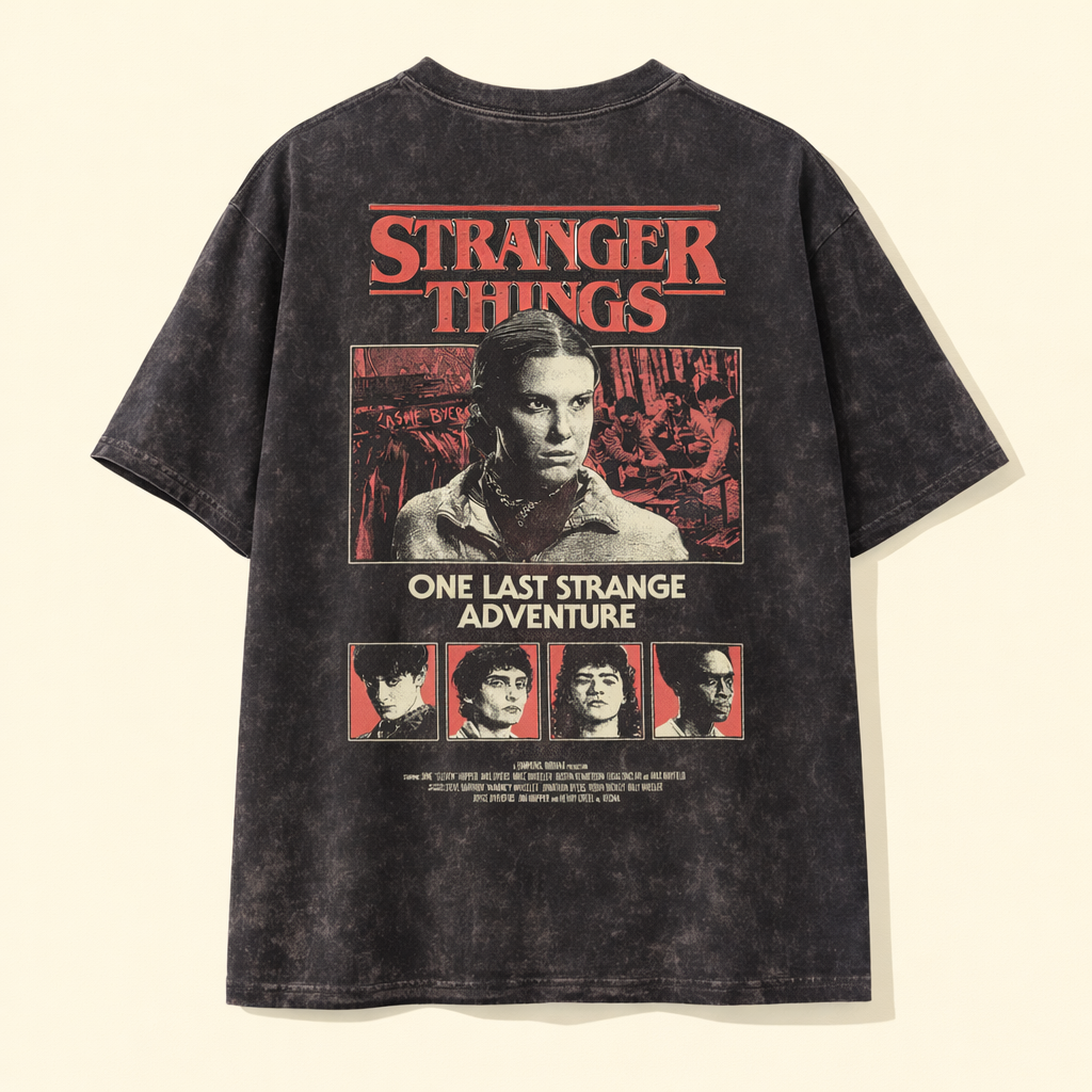 Stranger Things Vintage Oversized T-Shirt