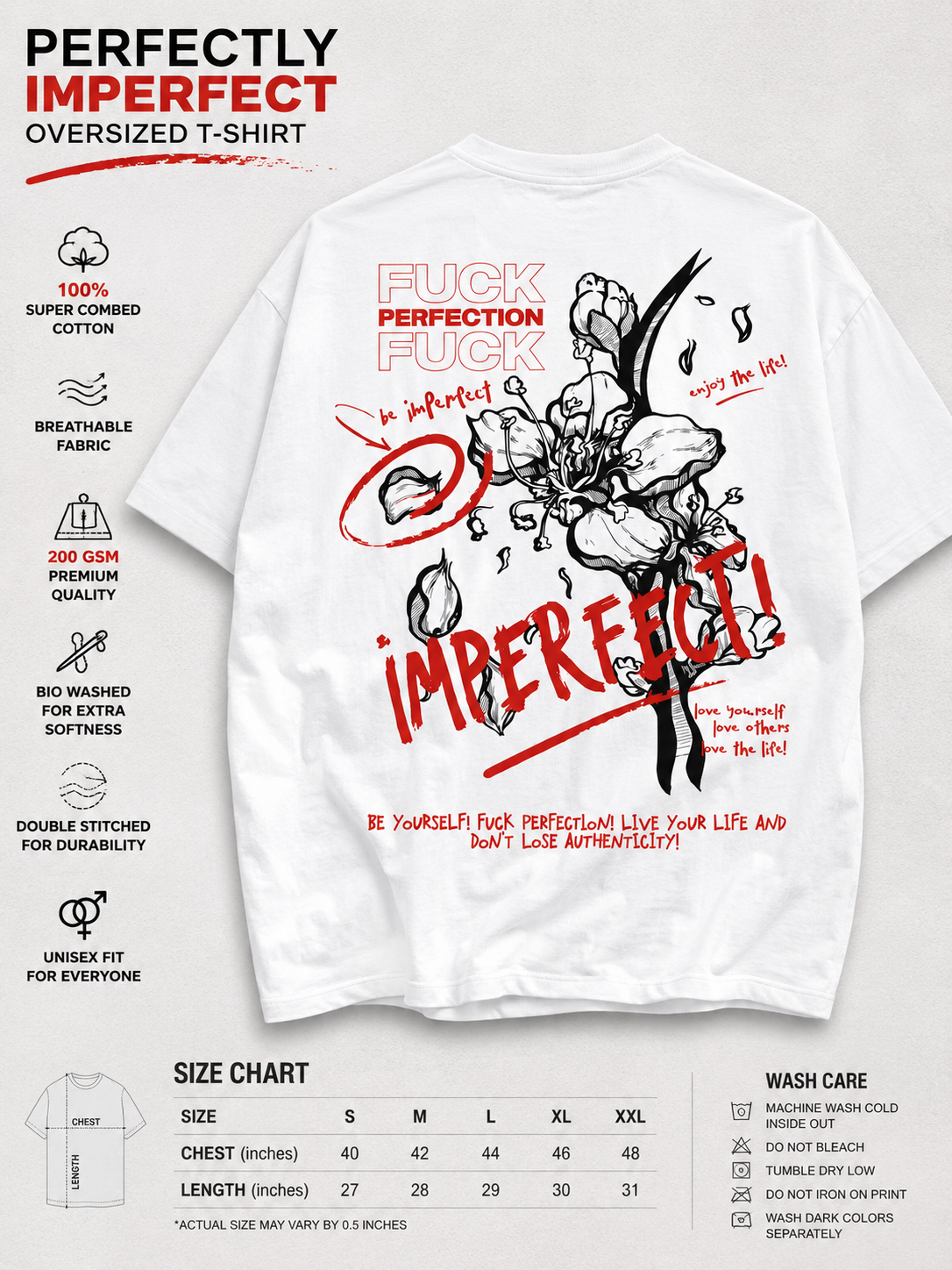 Perfectly Imperfect Oversized T-Shirt