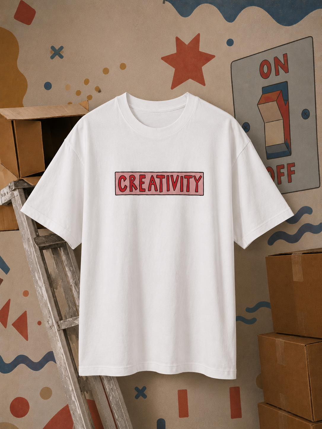 Creativity On Oversized T-Shirt