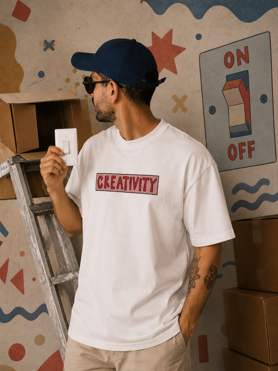 Creativity On Oversized T-Shirt