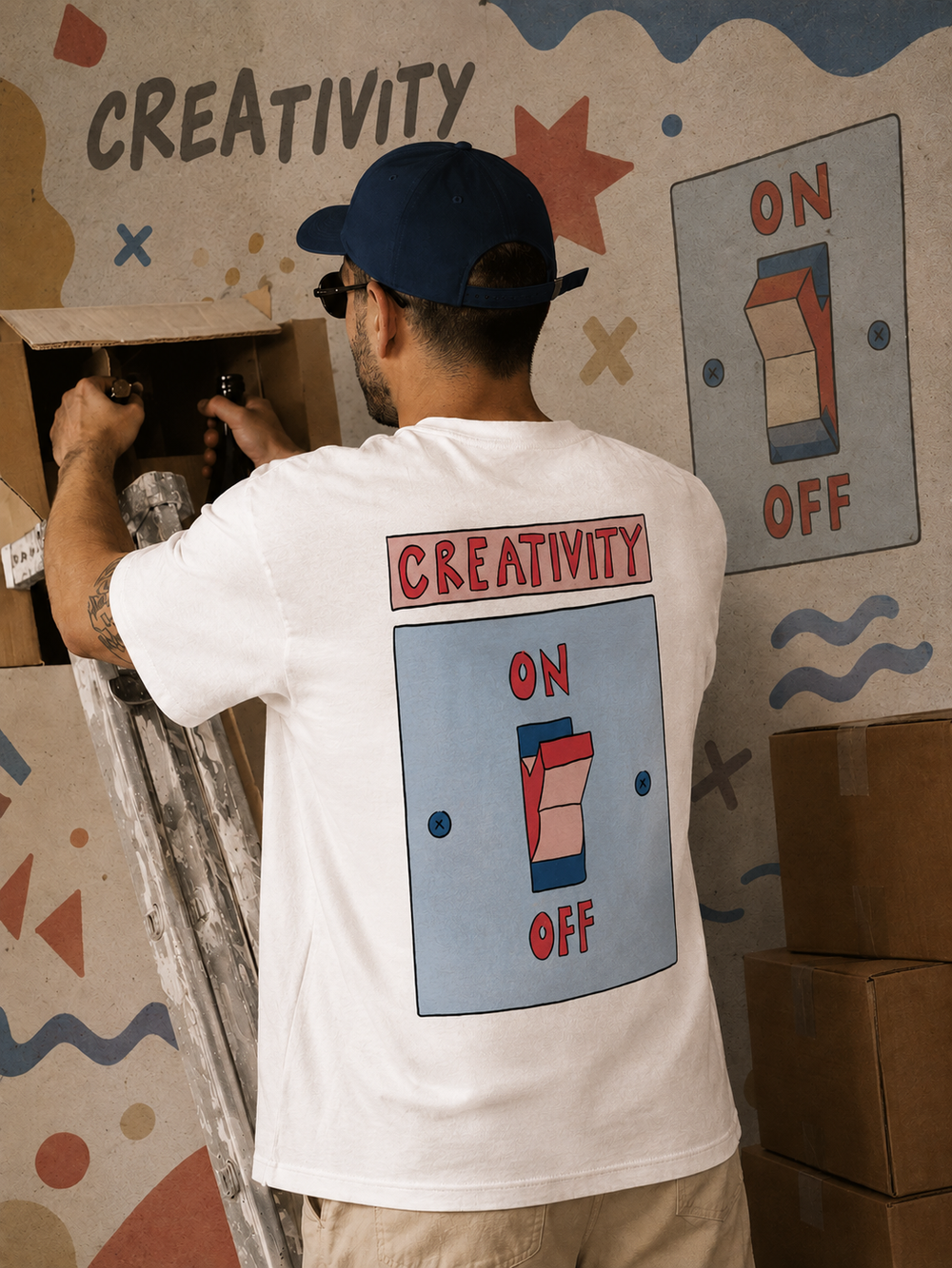 Creativity On Oversized T-Shirt