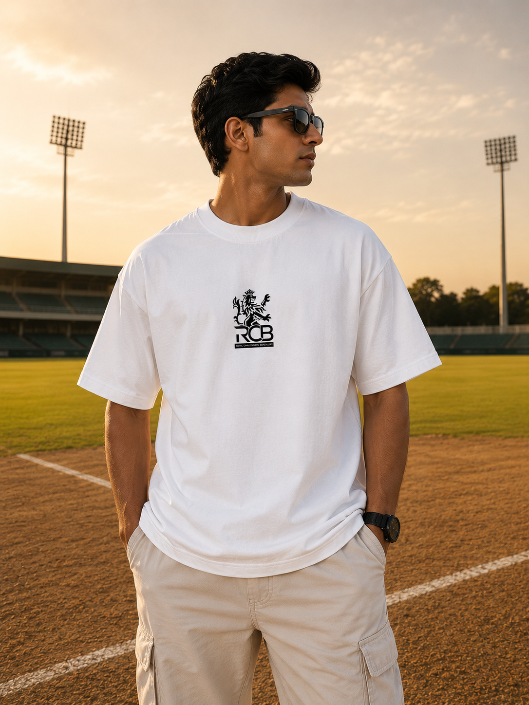 RCB Fan Oversized T-Shirt