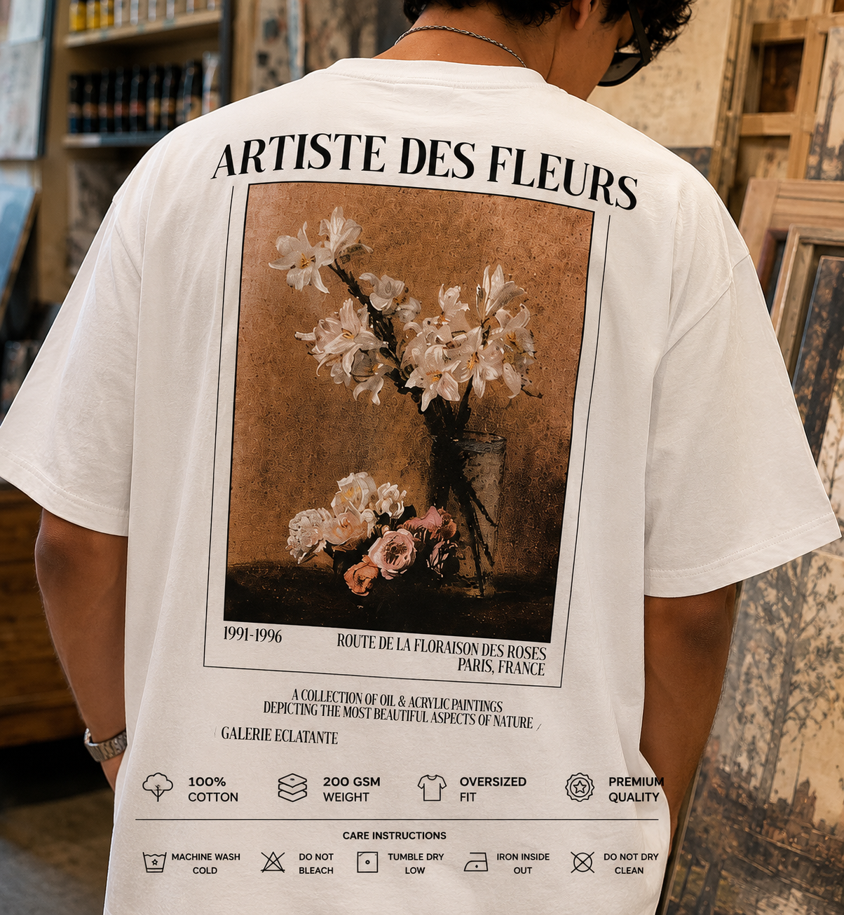 Art Is A Form Of Love Oversized T-Shirt