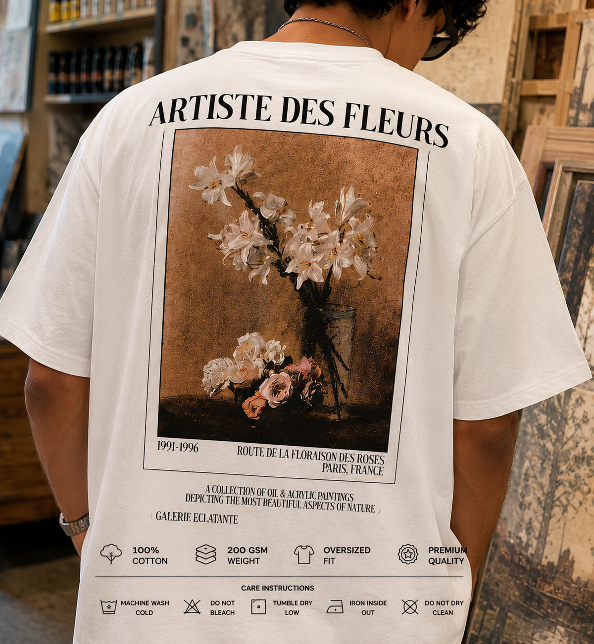 Art Is A Form Of Love Oversized T-Shirt
