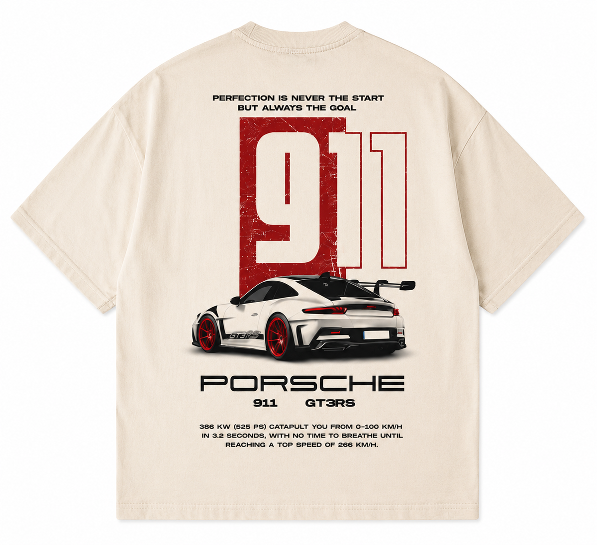 Porsche 911 GT3 RS Oversized T-Shirt
