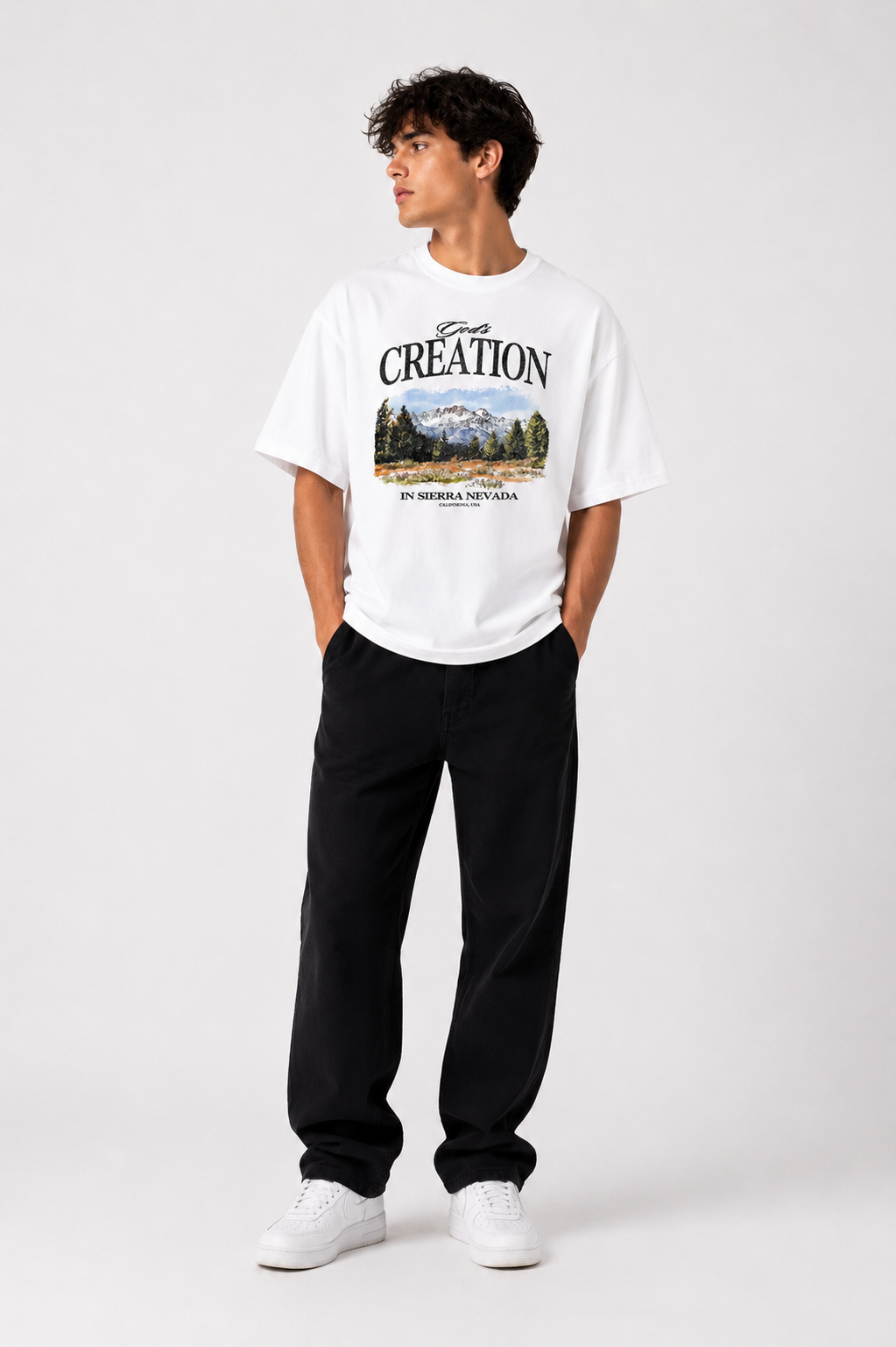God’s Creation Sierra Nevada Oversized T-Shirt
