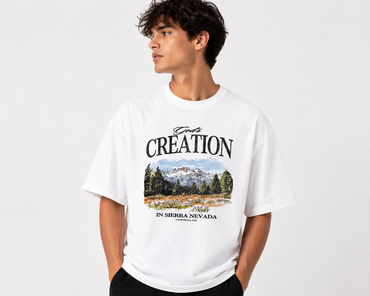 God’s Creation Sierra Nevada Oversized T-Shirt