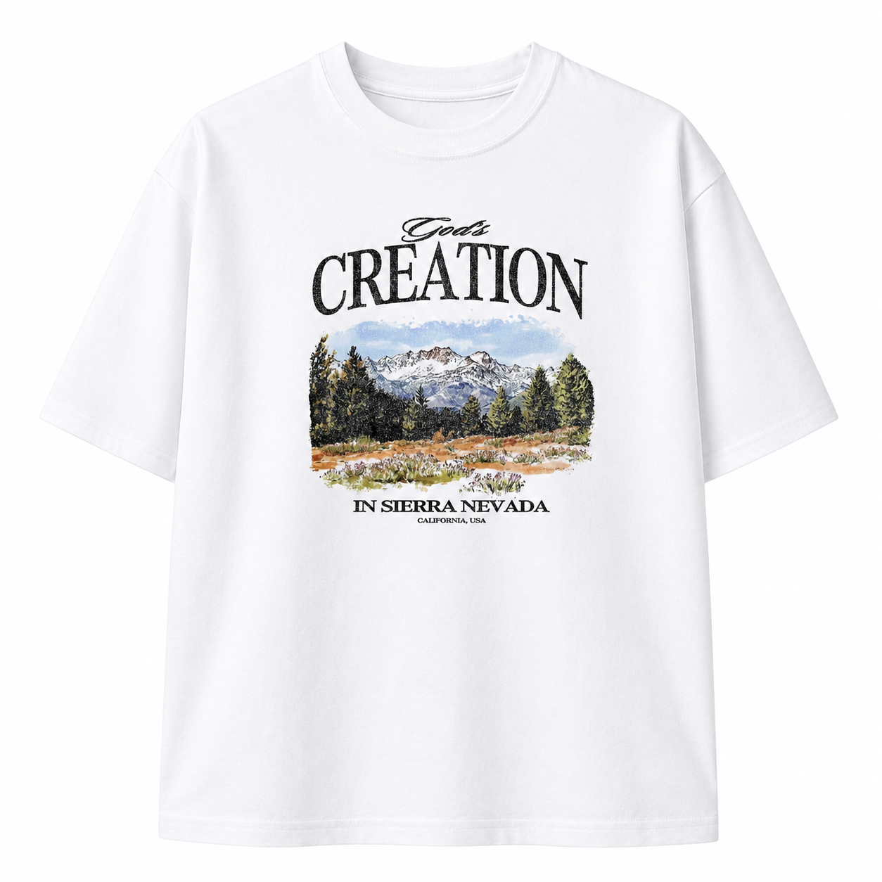 God’s Creation Sierra Nevada Oversized T-Shirt