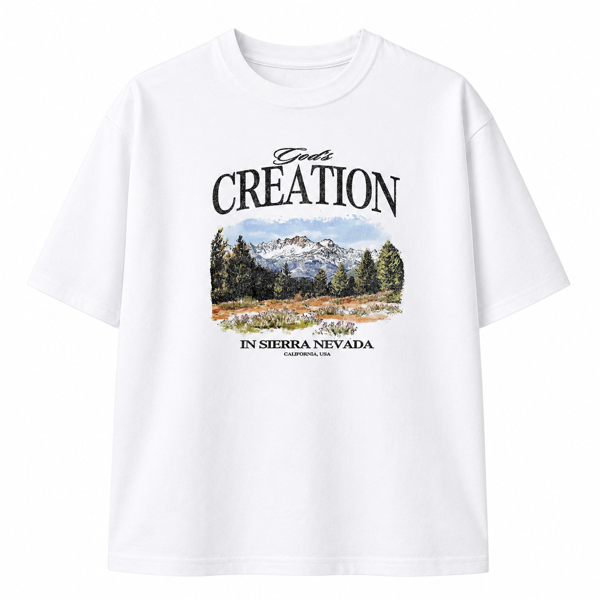 God’s Creation Sierra Nevada Oversized T-Shirt