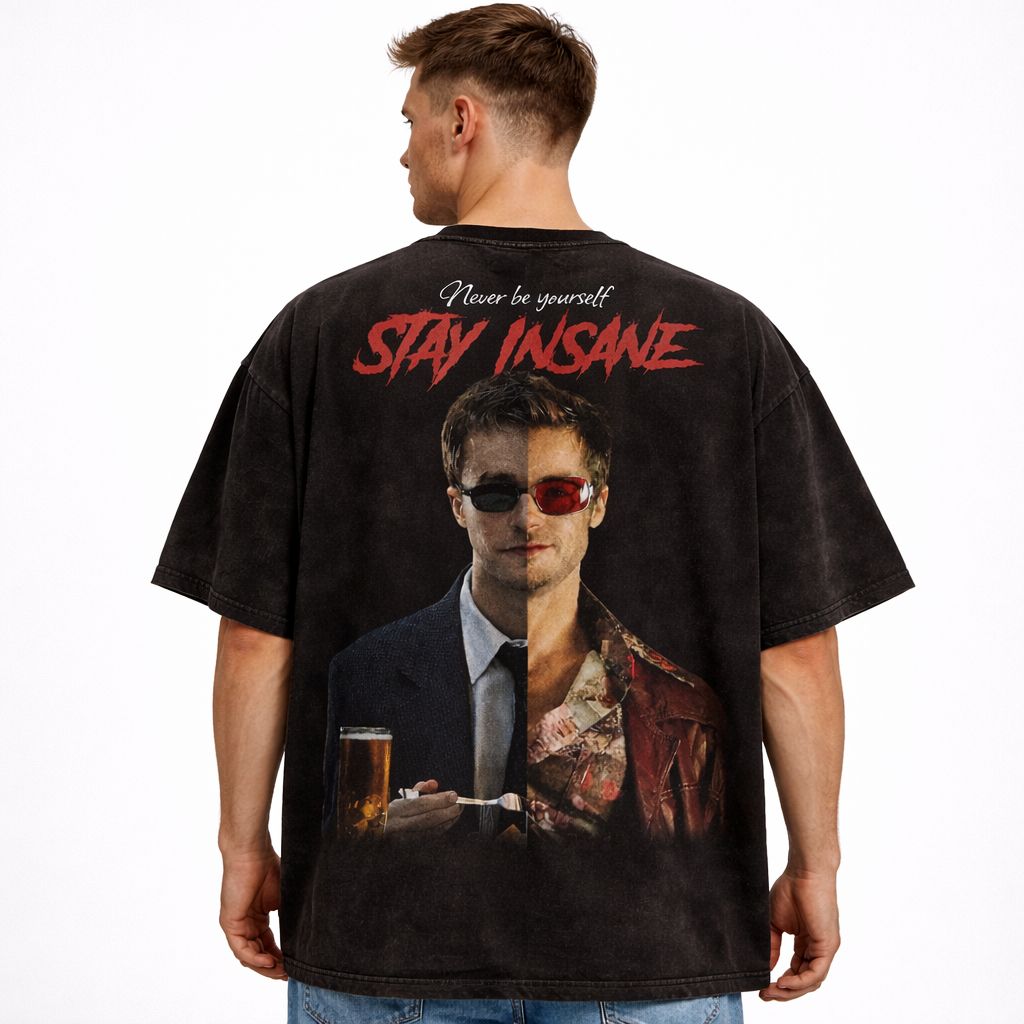 Fight Club Vintange Oversized Heavyweight T-Shirt