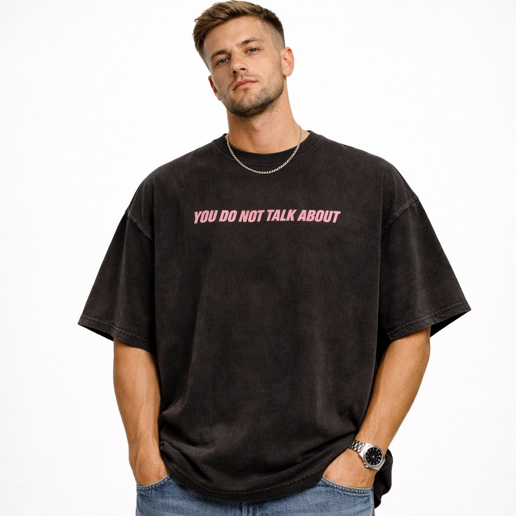 Fight Club Vintange Oversized Heavyweight T-Shirt
