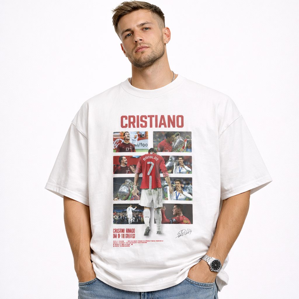 Cristiano Ronaldo 7 Graphic Oversized T-Shirt