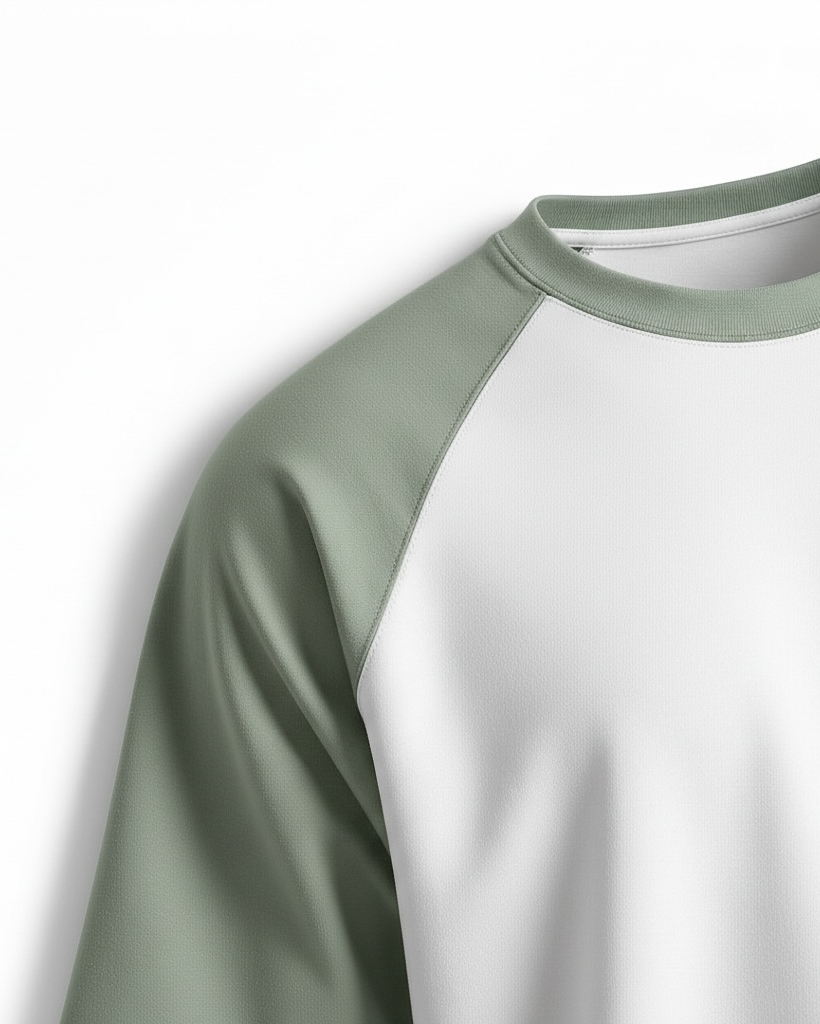 Sage Green Raglan Oversized T-Shirt