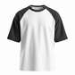 Black Raglan Oversized T-Shirt