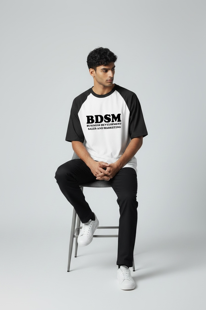 BDSM Statement Raglan Oversized Tee
