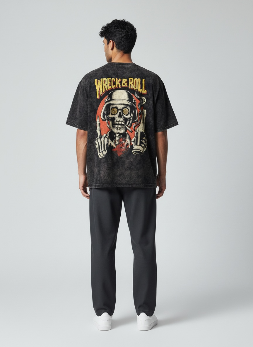 Wreck & Roll Vintage Oversized T-Shirt