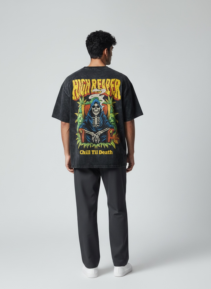 High Reaper Vintage Oversized Heavyweight T-Shirt