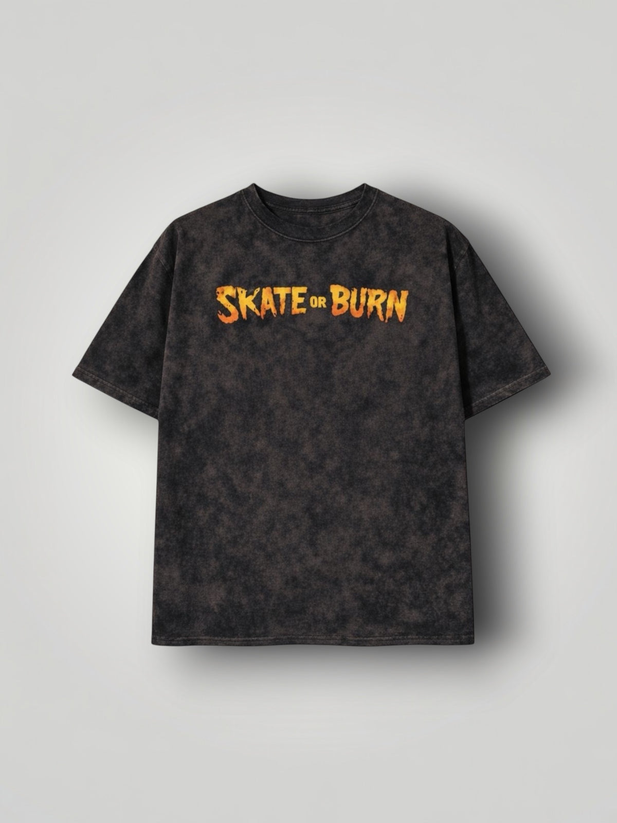 Skate Or Burn Vintage Oversized Heavyweight T-Shirt
