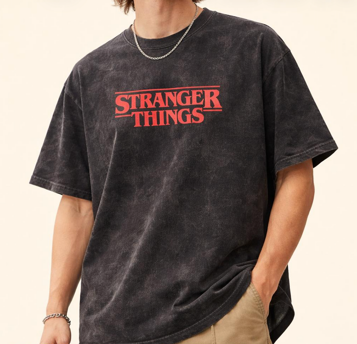 Stranger Things Vintage Oversized T-Shirt