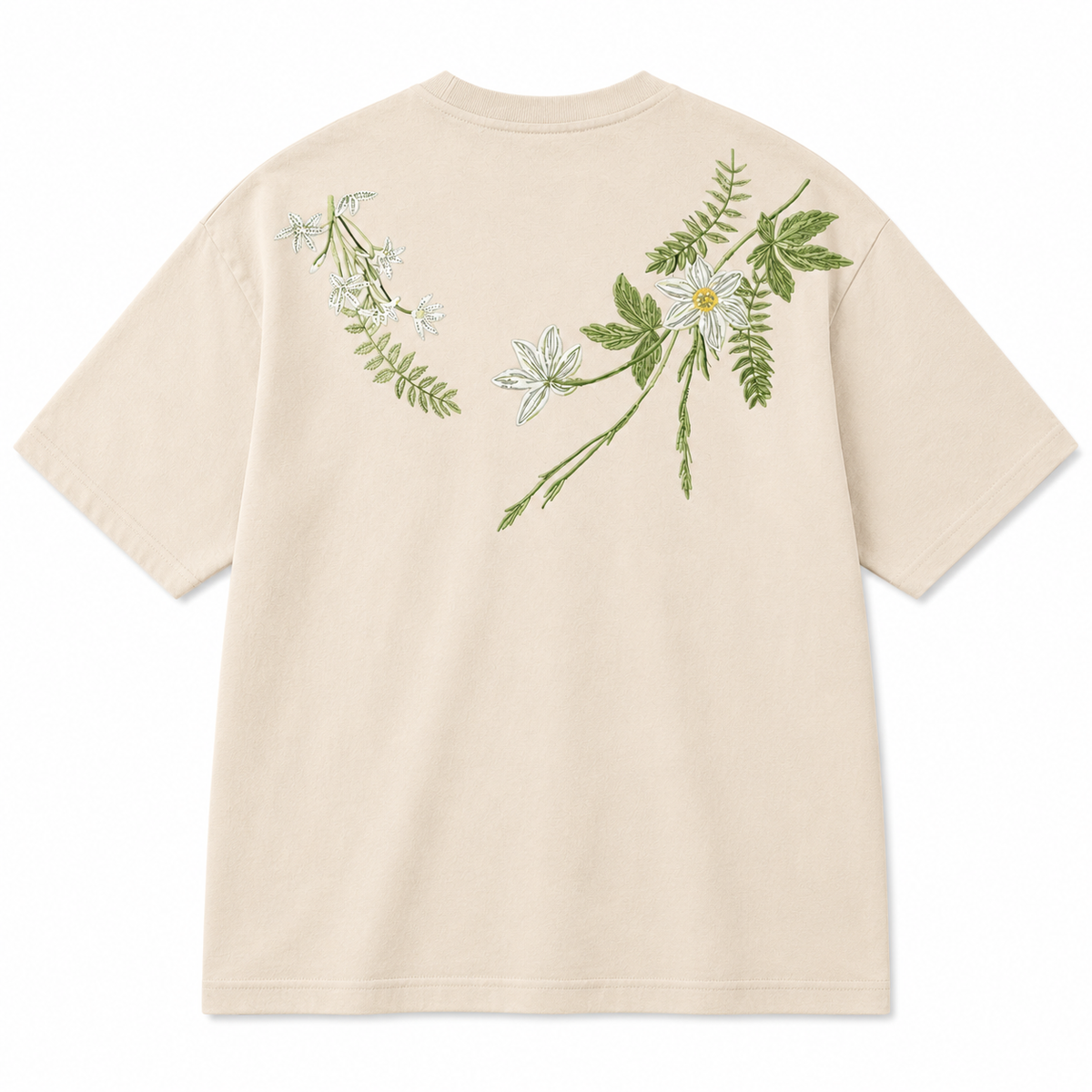 Botanical Script Oversized T-Shirt