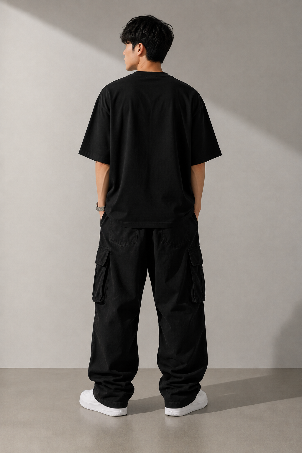 TEEVYBE Men’s Oversized Cotton T-Shirt | Football Graphic Print | Relaxed Fit Casual Half Sleeve T-Shirt
